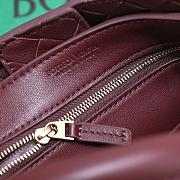 Okify Bottega Veneta Small Andiamo Bag In Dark Red 25x20x10cm - 3