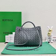 Okify Bottega Veneta Small Andiamo Bag In Gray 25x20x10cm - 2