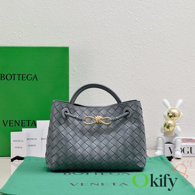 Okify Bottega Veneta Small Andiamo Bag In Gray 25x20x10cm - 1