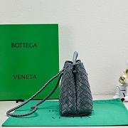 Okify Bottega Veneta Small Andiamo Bag In Dark Gray 25x20x10cm - 5