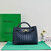 Okify Bottega Veneta Small Andiamo Bag In Dark Blue 25x20x10cm - 1