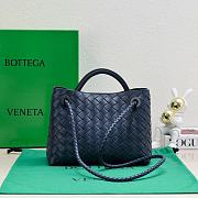 Okify Bottega Veneta Small Andiamo Bag In Dark Blue 25x20x10cm - 2