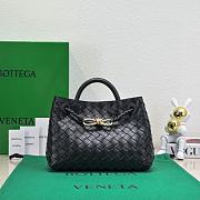 Okify Bottega Veneta Small Andiamo Bag In Black 25x20x10cm - 1