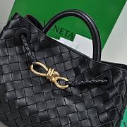 Okify Bottega Veneta Small Andiamo Bag In Black 25x20x10cm - 2