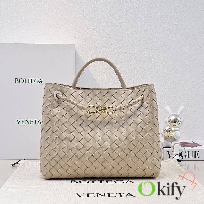 Okify Bottega Veneta Medium Andiamo Bag In Beige 32x24x12cm - 1
