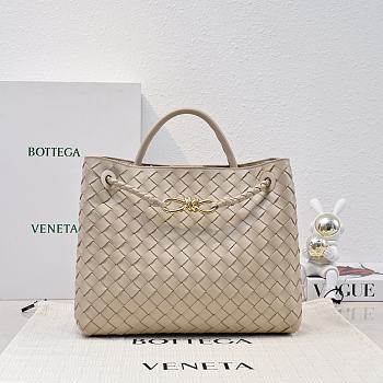 Okify Bottega Veneta Medium Andiamo Bag In Beige 32x24x12cm