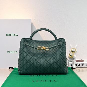 Okify Bottega Veneta Medium Andiamo Bag In Dark Green 32x24x12cm