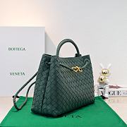 Okify Bottega Veneta Medium Andiamo Bag In Dark Green 32x24x12cm - 5