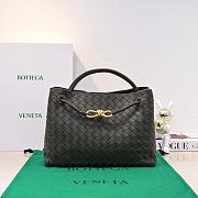 Okify Bottega Veneta Medium Andiamo Bag In Dark Olive Green 32x24x12cm - 1