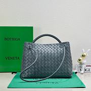 Okify Bottega Veneta Medium Andiamo Bag In Dark Gray 32x24x12cm - 4