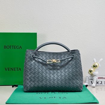 Okify Bottega Veneta Medium Andiamo Bag In Dark Gray 32x24x12cm