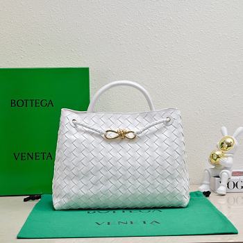 Okify Bottega Veneta Medium Andiamo Bag In White 32x24x12cm