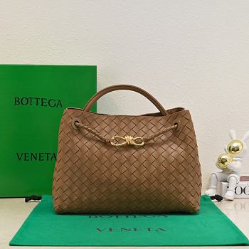 Okify Bottega Veneta Medium Andiamo Bag In Brown 32x24x12cm