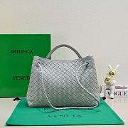Okify Bottega Veneta Medium Andiamo Bag In Light Gray 32x24x12cm - 2