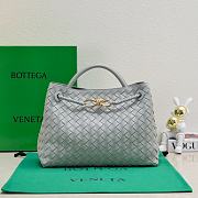 Okify Bottega Veneta Medium Andiamo Bag In Light Gray 32x24x12cm - 1