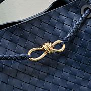 Okify Bottega Veneta Medium Andiamo Bag In Dark Blue 32x24x12cm - 3