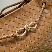 Okify Bottega Veneta Medium Andiamo Bag In Brown Caramel 32x24x12cm - 3