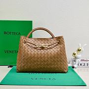 Okify Bottega Veneta Medium Andiamo Bag In Brown Caramel 32x24x12cm - 1
