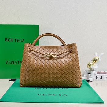 Okify Bottega Veneta Medium Andiamo Bag In Brown Caramel 32x24x12cm
