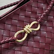 Okify Bottega Veneta Medium Andiamo Bag In Dark Red 32x24x12cm - 6