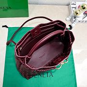 Okify Bottega Veneta Medium Andiamo Bag In Dark Red 32x24x12cm - 5