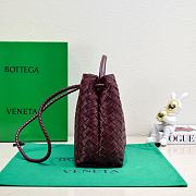 Okify Bottega Veneta Medium Andiamo Bag In Dark Red 32x24x12cm - 4