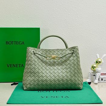 Okify Bottega Veneta Medium Andiamo Bag In Light Green 32x24x12cm