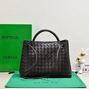 Okify Bottega Veneta Medium Andiamo Bag In Darker Brown 32x24x12cm - 3
