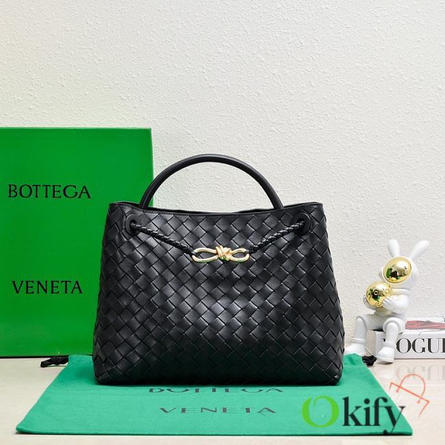 Okify Bottega Veneta Medium Andiamo Bag In Black 32x24x12cm - 1
