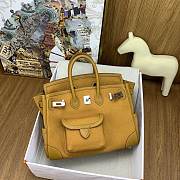 Okify Hermes Birkin Cargo Bag 25cm In Yellow - 4