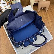 Okify Hermes Birkin Cargo Bag 25cm In Dark Blue - 3
