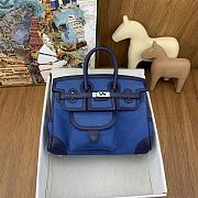 Okify Hermes Birkin Cargo Bag 25cm In Dark Blue - 1