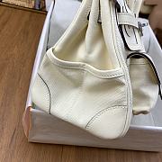 Okify Hermes Birkin Cargo Bag 25cm In White - 4