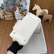 Okify Hermes Birkin Cargo Bag 25cm In White - 3