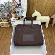 Okify Hermes Birkin Cargo Bag 25cm In Dark Brown - 5
