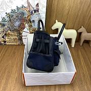 Okify Hermes Birkin Cargo Bag 25cm In Dark Blue And Black - 3