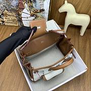 Okify Hermes Birkin Cargo Bag 25cm In White And Brown  - 4
