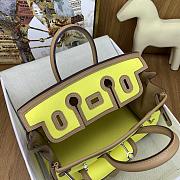 Okify Hermes Birkin Cargo Bag 25cm In Yellow And Brown - 2