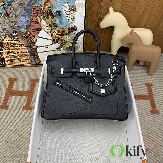 Okify Hermes Birkin Rock 25cm In Black - 1
