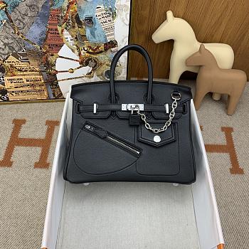 Okify Hermes Birkin Rock 25cm In Black