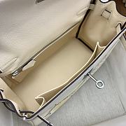 Okify Hermes In And Out Swift Bag In White 25cm - 6