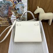 Okify Hermes In And Out Swift Bag In White 25cm - 2
