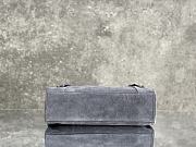 Okify Balenciaga Medium Le City Bag In Gray Suede 30x20x10cm - 5