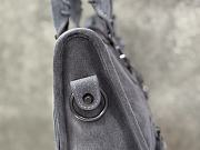 Okify Balenciaga Medium Le City Bag In Gray Suede 30x20x10cm - 4