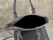 Okify Balenciaga Medium Le City Bag In Gray Suede 30x20x10cm - 2