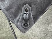 Okify Balenciaga Large Le City Bag In Gray Suede 37x23x15cm - 2