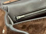 Okify Balenciaga Rodeo Dark Brown Suede Bag 29x20x10cm - 6