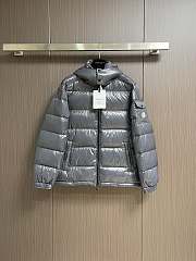 Okify Moncler Maya Gray Hooded Down Jacket  - 1