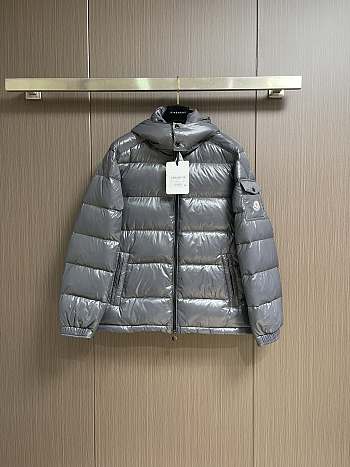 Okify Moncler Maya Gray Hooded Down Jacket 