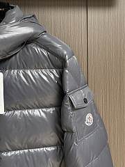 Okify Moncler Maya Gray Hooded Down Jacket  - 6